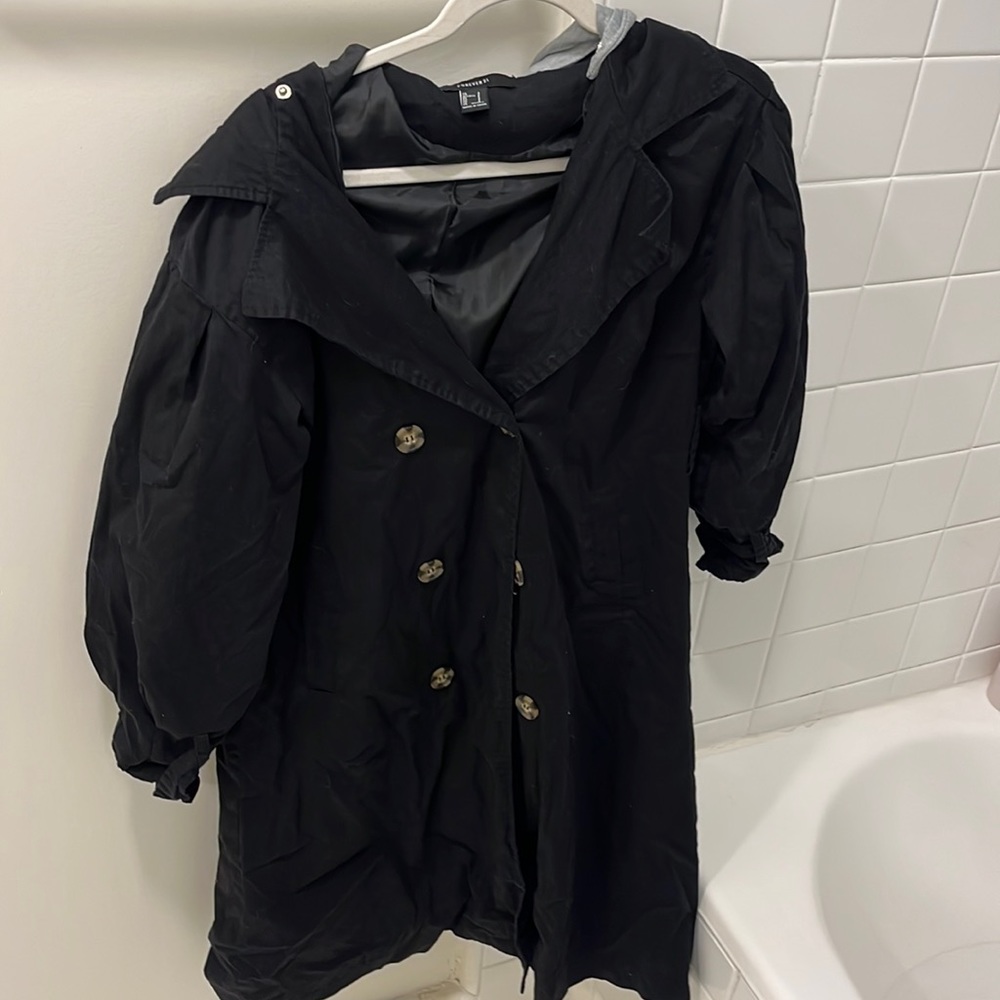 Black trench coat